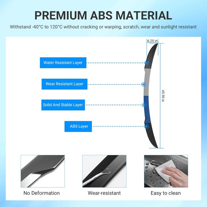 SZYANG Spoiler Compatible with 2022-2026 Honda Civic Hatchback Trunk Spoiler Wing ABS Lip Replacement for 2022 2023 2024 2025 2026 Honda Civic Accessories(Matte Black) - Image 5
